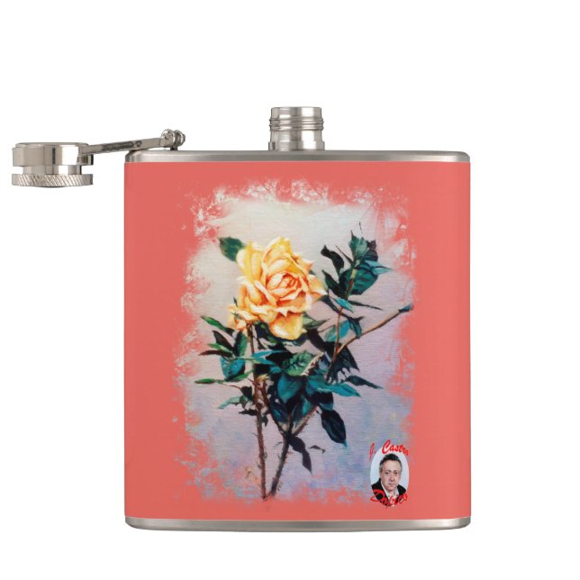 Rose/Rose Flachmann (Geöffnet)