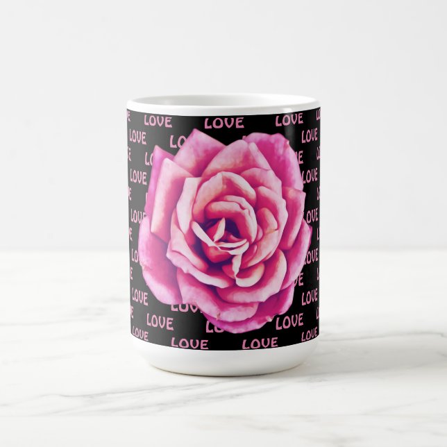 Rose Rose Flower Amour sur Mug Cup (Centre)