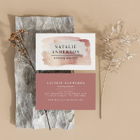 Rose rose girly or moderne design carte de visite