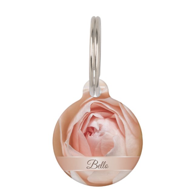 Rose Rose Gold Haustiermarke (Vorderseite)