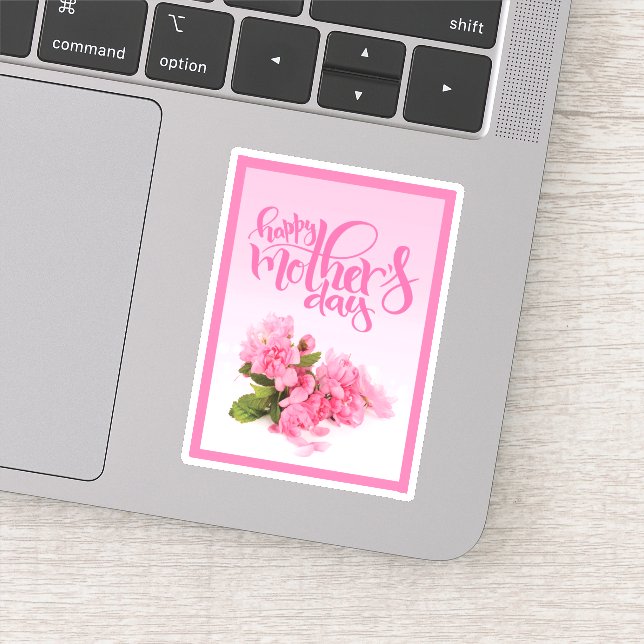 Rose rose | HAPPY MÈRE'S DAY Sticker (Détail)