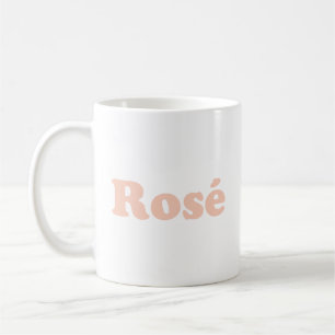 "Rose" Rose hellrosa Weiß Kaffeetasse