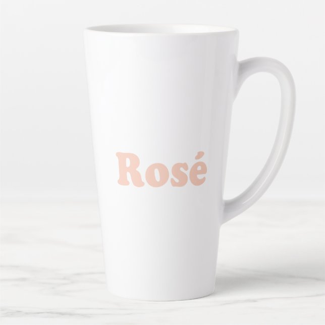 "Rose" Rose hellrosa Weiß Milchtasse (Rechts)