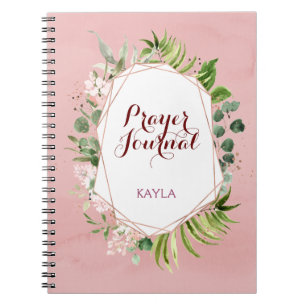Rose rose noire Gold Nom floral Prière Journal