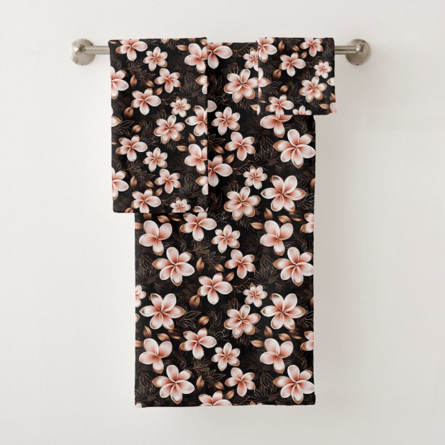 Rose rose noire noire noire Floral or (En situation)