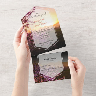 Rose Rose Royale Invitation Tout En Un