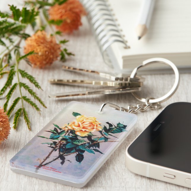 Rose/Rose Schlüsselanhänger (Vorderseite rechts)