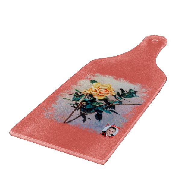 Rose/Rose Schneidebrett (Ecke)