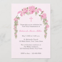 Rose Rose Trellis Invitation religieuse