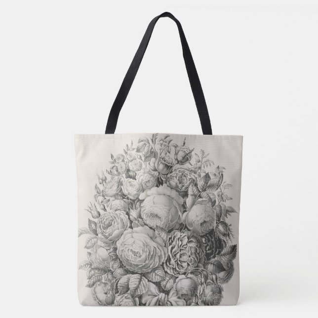Rose & Rosenknospe01 Tasche (Vorderseite)