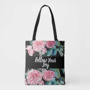Rose Roses Blumenstrauß Blume Folge deiner Freude Tasche