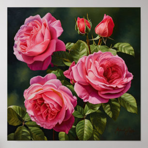 Rose Roses Flower Art Imprimer Poster