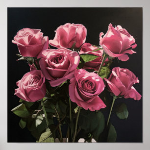 Rose Roses Flower Art Imprimer Poster