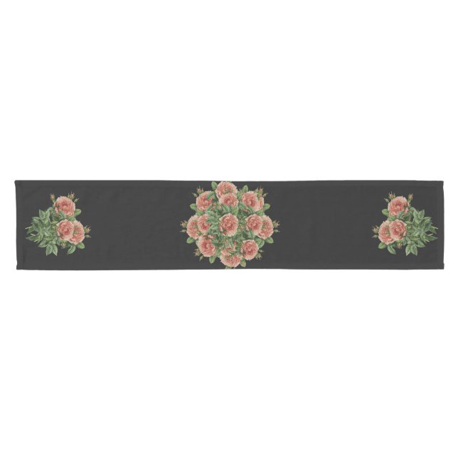 Rose Roses Rosen bouquet – Rosenbouquet Kurzer Tischläufer (Horizontal)