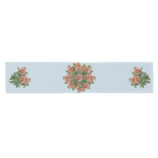 Rose Roses Rosen bouquet – Rosenbouquet Kurzer Tischläufer (Horizontal)