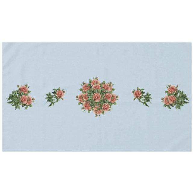 Rose Roses Rosen bouquet – Rosenbouquet Tischdecke (Vorderseite (Horizontal))