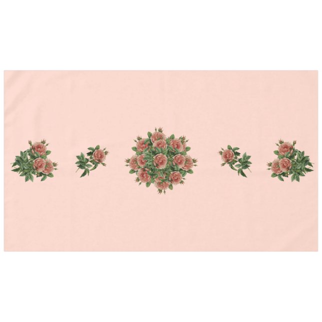Rose Roses Rosen bouquet – Rosenbouquet Tischdecke (Vorderseite (Horizontal))