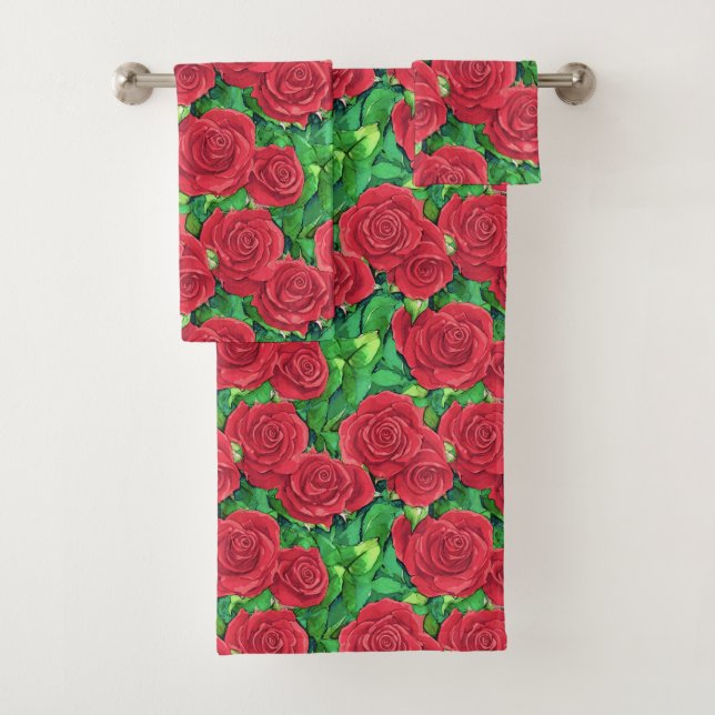 Rose Rot / Krimson Badhandtuch Set (Insitu)