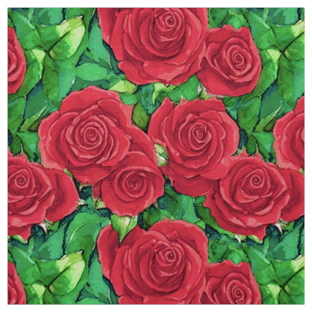 Rose Rot / Krimson Stoff (Muster)
