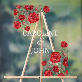 Rose rouge aquarelle florale