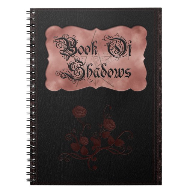Rose rouge gothique Rose rose noir livre d'ombres (Devant)