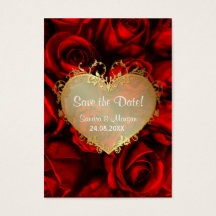 Rose rouge mariage floral Enregistrer la date