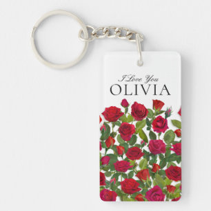 Rose Rouge Moderne Minimaliste Je T'Aime