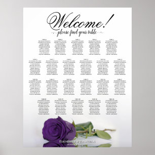 Rose royal violet 22 Tableau Mariage