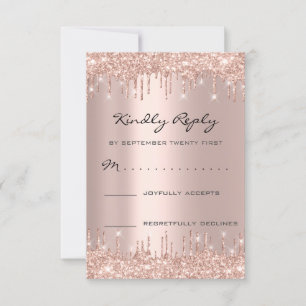 Rose RSVP Blush Drives Parties scintillant nuptial