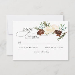 Rose RSVP Karte