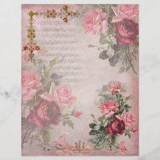Rose Ruhm mit Goldverzierungen