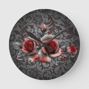 Rose - Runde (mittlere) Uhr