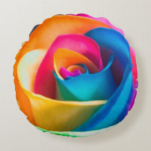 Rose Rundes Kissen