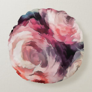 Rose Rundes Kissen