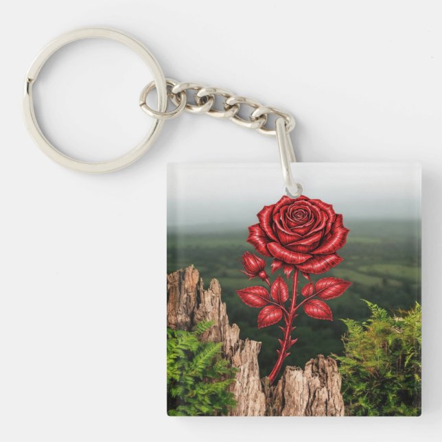 Rose  schlüsselanhänger (Vorderseite)