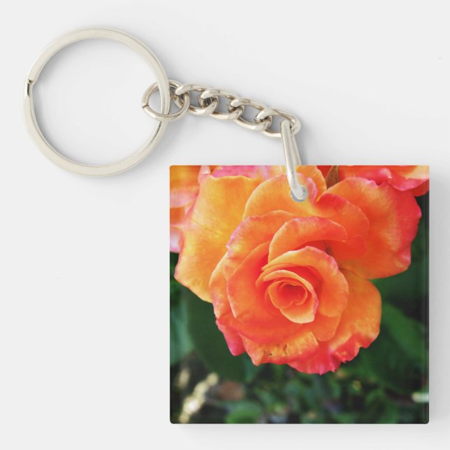Rose Schlüsselanhänger (Vorderseite)