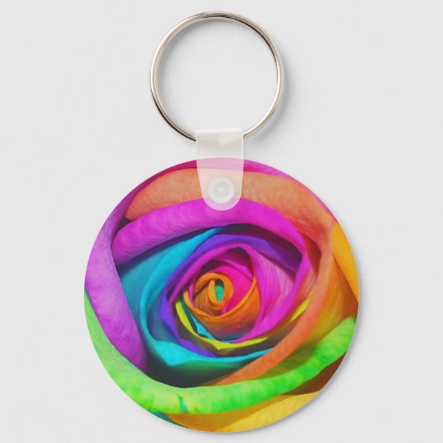 Rose Schlüsselanhänger (Vorderseite)