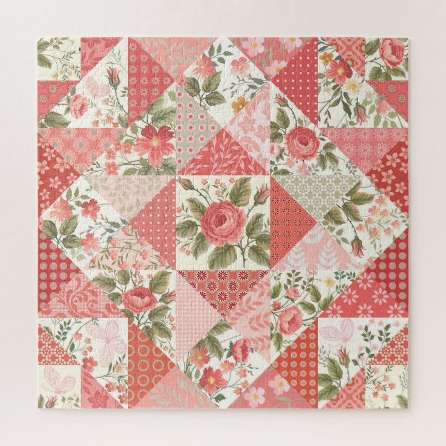Rose Schmetterlinge Nahtlose Patchwork (Vertikal)