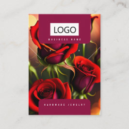 Rose Schmuck Ohrringe - Netzklace-Display-Karte Visitenkarte
