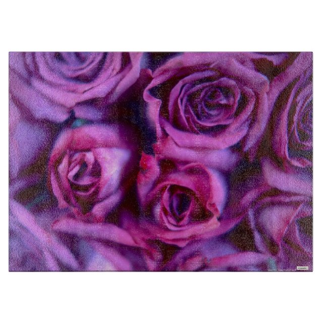 Rose Schneidebrett (Vorderseite)