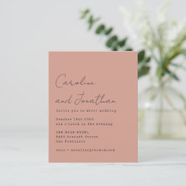 Rose Schreibschrift Wedding Einladung