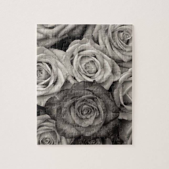 ROSE Schwarz-Weiß-Foto (Vertikal)