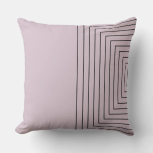 Rose Schwarzer Nestplatz Throw Kissen