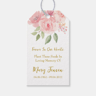 Rose Seed Packet Memorial Funeral Geschenkanhänger