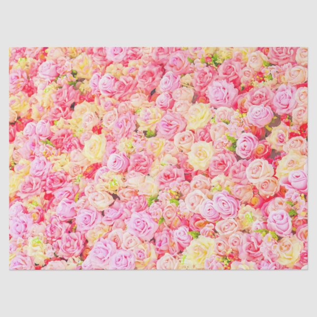 Rose Seidenpapier (Vorderseite)