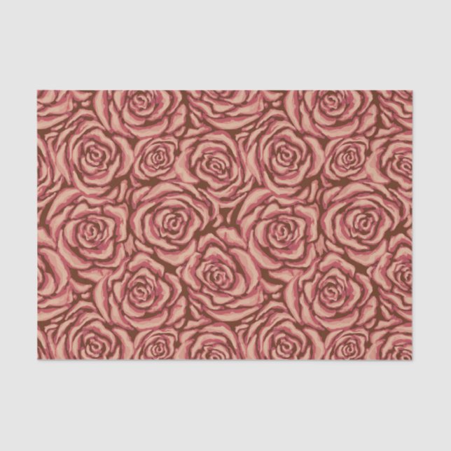 Rose Seidenpapier (Vorderseite)