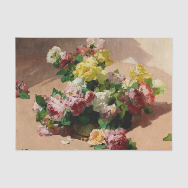 Rose Seidenpapier (Vorderseite)