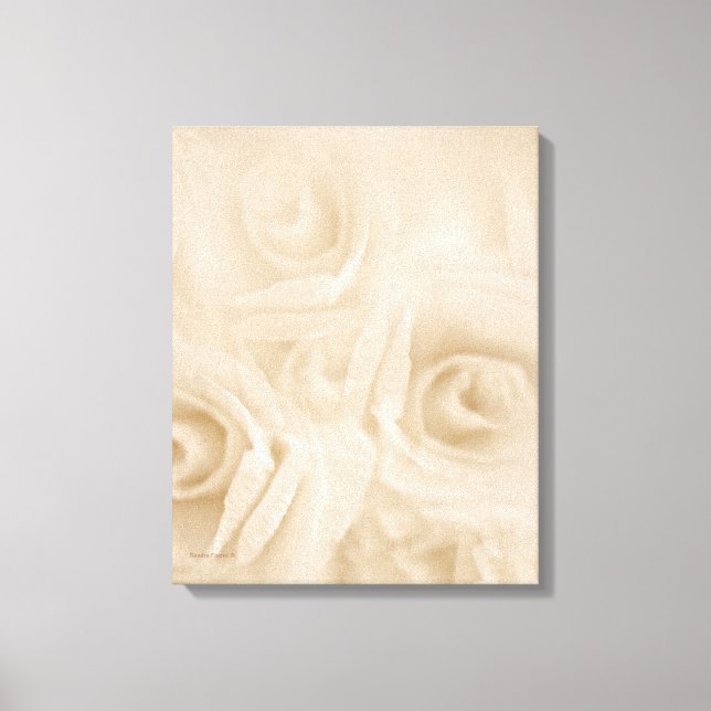 Rose Sepia Leinwanddruck (Vorderseite)