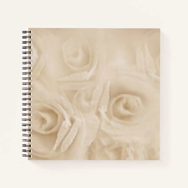 Rose Sepia Notizbuch (Vorderseite)