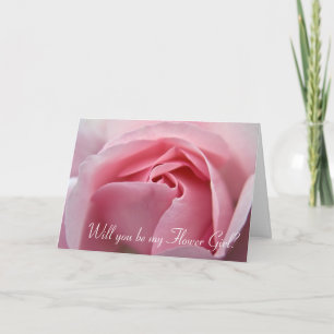 Rose :: Serez-vous ma carte Flower Girl ?